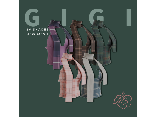 Maxis Match Gigi Top by MissValentine - The Sims 4 Custom Content