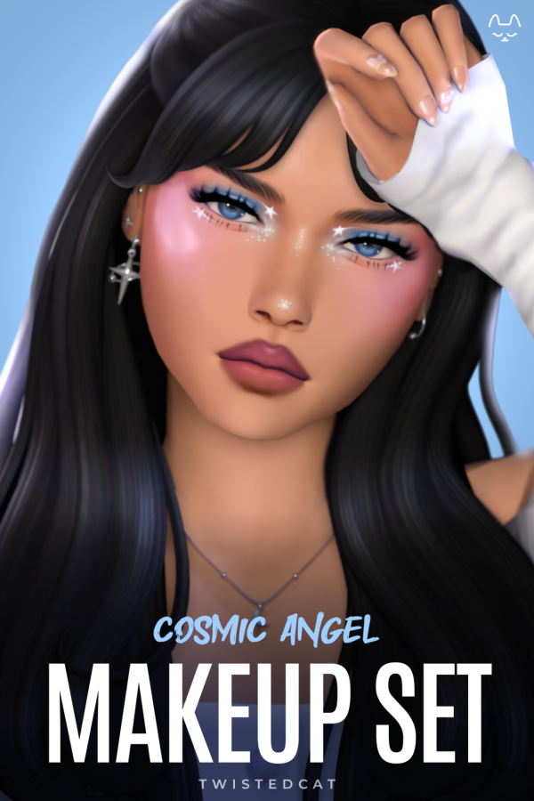 Maxis Match Cosmic Angel Makeup by simsfinds - The Sims 4 Custom Content