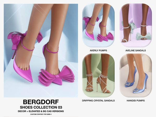 Alpha Bergdorf Shoes Collection 03 - The Sims 4 Custom Content