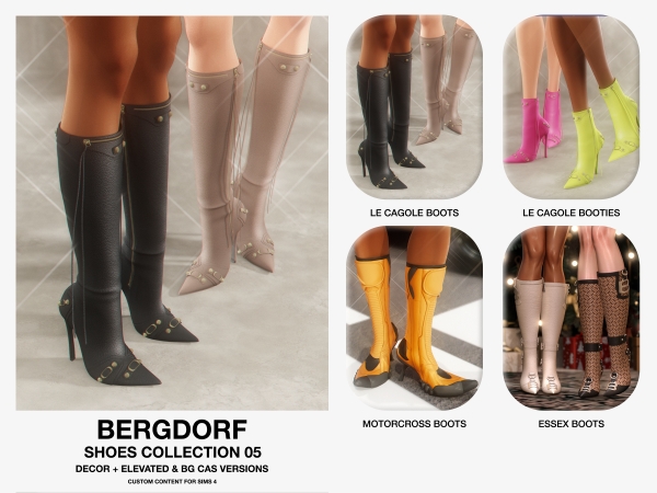 Alpha Bergdorf Shoes Collection 05 - The Sims 4 Custom Content