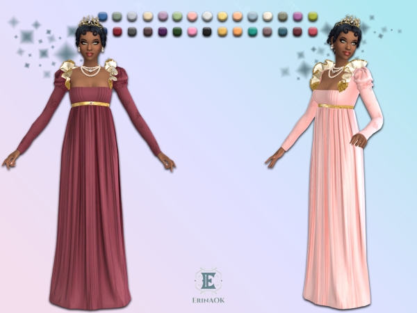 Mix ErinAOK Womens Josephine Gown 051626 - The Sims 4 Custom Content