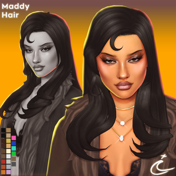 Maxis Match MADDY HAIR by simsfinds - The Sims 4 Custom Content