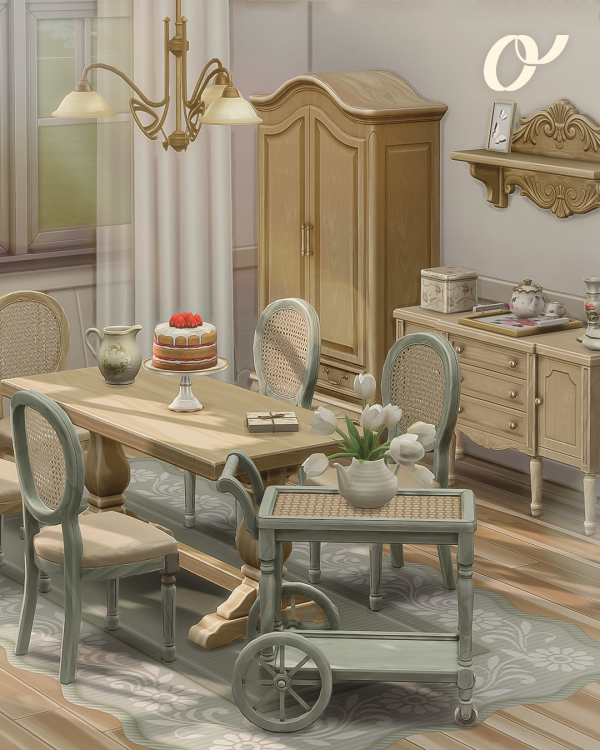 Maxis Match Blossom Bone Teatime Cottagecore by simsfinds - The Sims 4 Custom Content