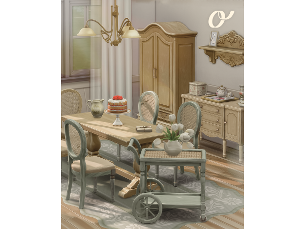 Maxis Match Blossom Bone Teatime Cottagecore by oliolicc - The Sims 4 Custom Content