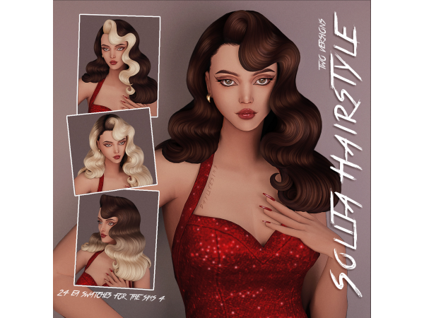 Maxis Match SOLITA HAIRSTYLE by daylifesims - The Sims 4 Custom Content