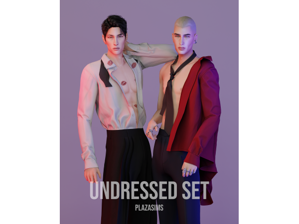 Alpha Undressed set by plazasims - The Sims 4 Custom Content