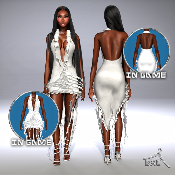 Alpha DANGEROUSLY IN LOVE DRESS by simsfinds - The Sims 4 Custom Content