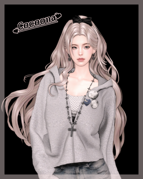 Mix Cocoona_QQ Dance to SIMS 4 HAIR 02 by simsfinds - The Sims 4 Custom Content