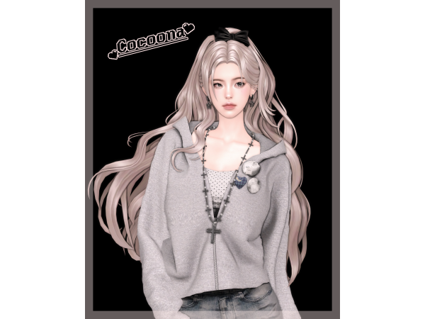 Mix Cocoona_QQ Dance to SIMS 4 HAIR 02 - The Sims 4 Custom Content
