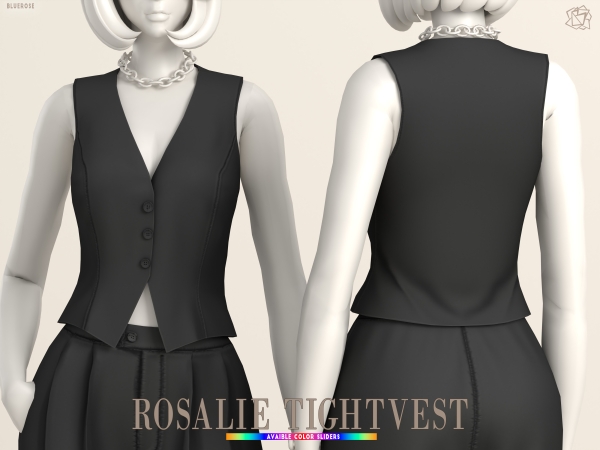 Mix Rosalie Mobwife Tightvest brsims - The Sims 4 Custom Content
