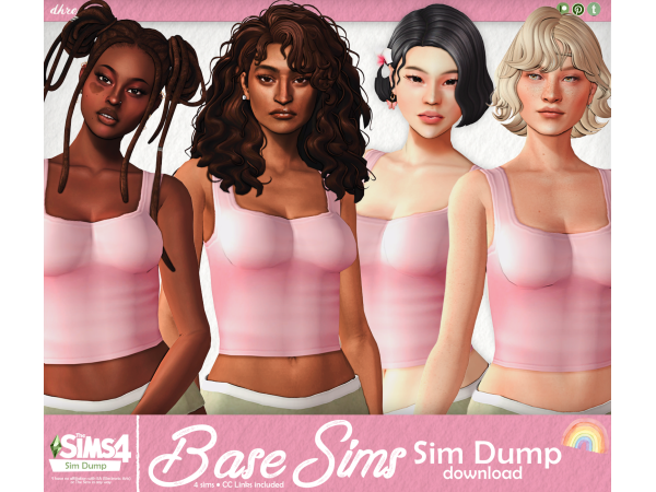 Maxis Match Base Sims Sim Dump 1 by dhream - The Sims 4 Custom Content