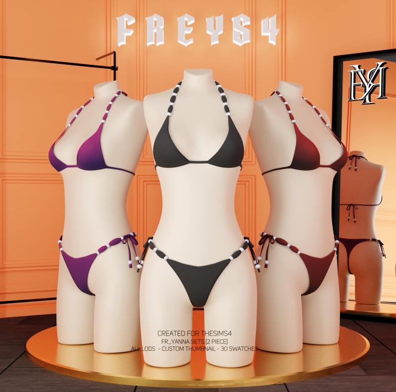 Alpha FR_Yanna Sets [2 Piece] by freys4 - The Sims 4 Custom Content