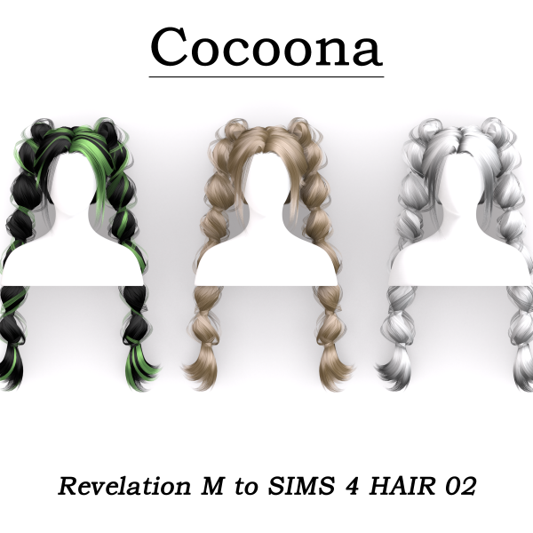 Alpha Cocoona_Revelation M to SIMS 4 HAIR 02 by simsfinds - The Sims 4 Custom Content