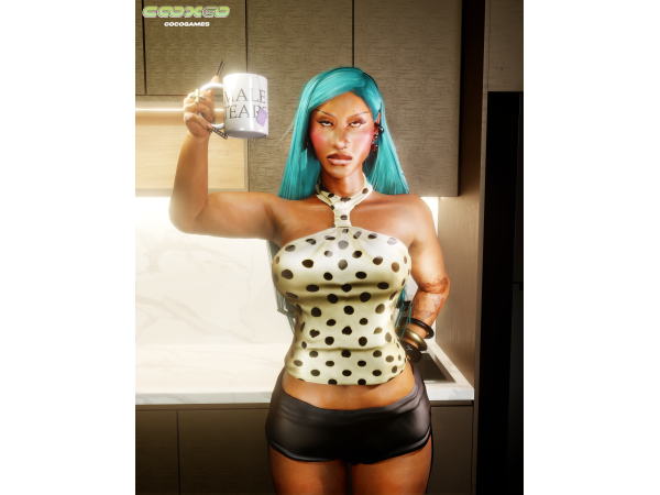 Alpha Tea Tears SET by cocogames - The Sims 4 Custom Content