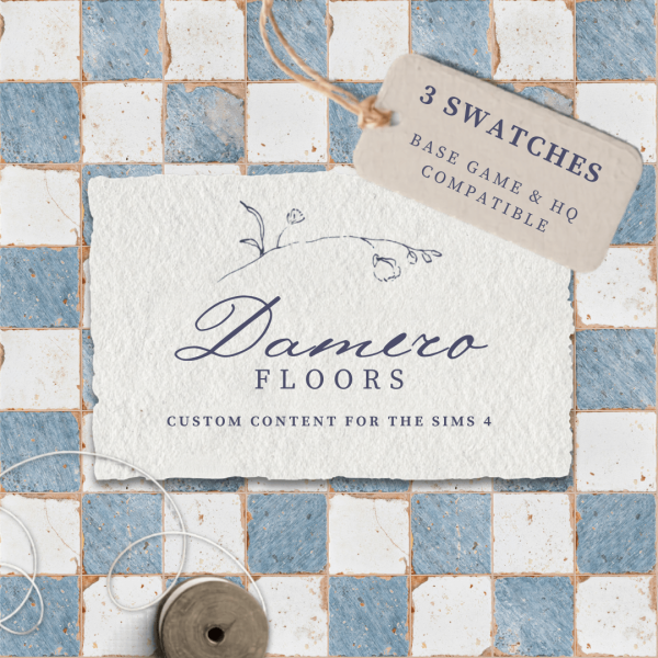 Alpha Sims4Luxury Damero Floors by simsfinds - The Sims 4 Custom Content