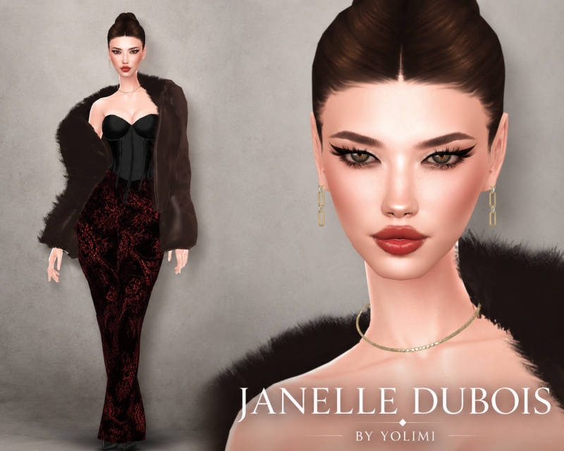 Mix JANELLE DUBOIS by yolimi - The Sims 4 Custom Content