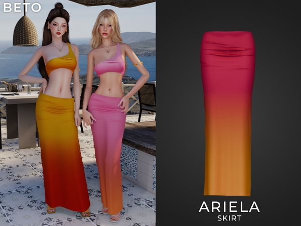 Alpha Ariela Skirt - The Sims 4 Custom Content