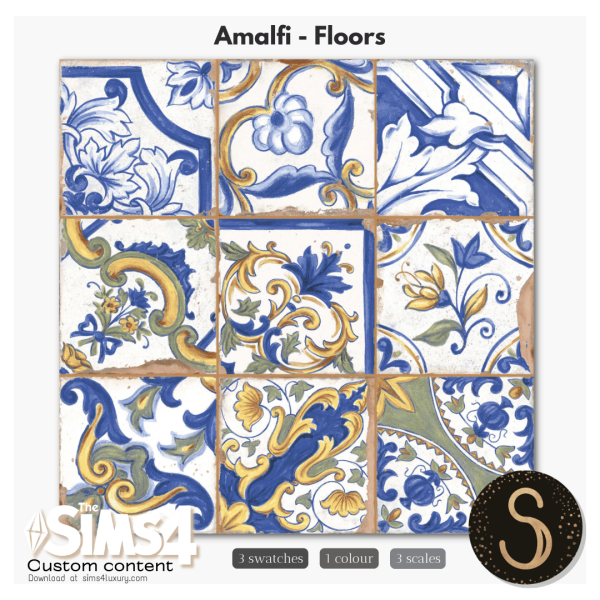Mix Sims4Luxury Amalfi Floors by simsfinds - The Sims 4 Custom Content