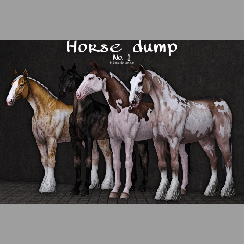Alpha Horse Dump No 1 - The Sims 4 Custom Content