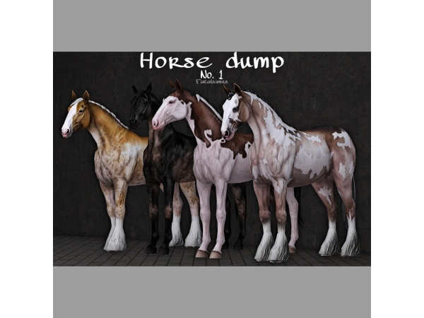 Alpha Horse Dump No 1 - The Sims 4 Custom Content