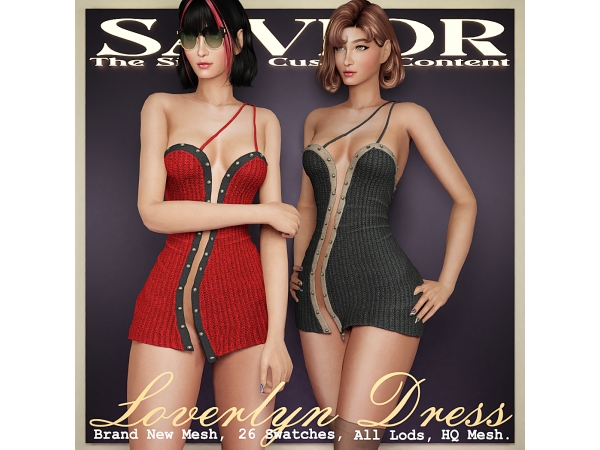 Alpha Svr_Loverlyn Melitares Dress - The Sims 4 Custom Content