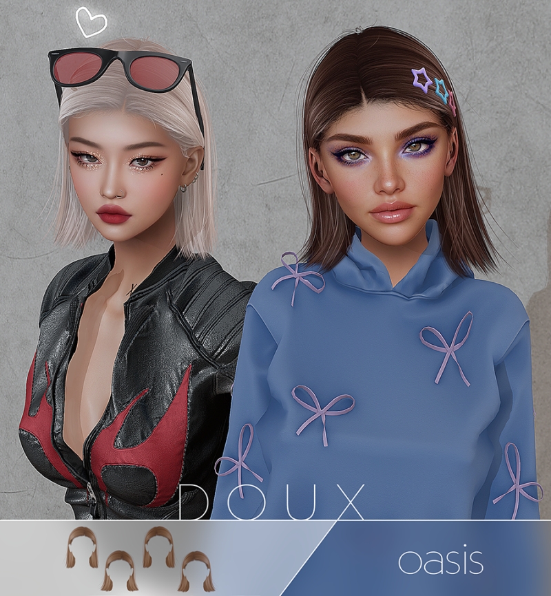 Alpha DOUX OASIS by douxhair - The Sims 4 Custom Content
