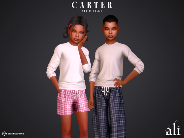 Alpha CARTER set child by ali1 - The Sims 4 Custom Content
