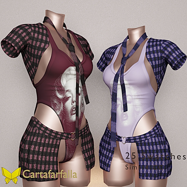 Alpha Cartafarfalla Veloursa by cartafarfalla - The Sims 4 Custom Content