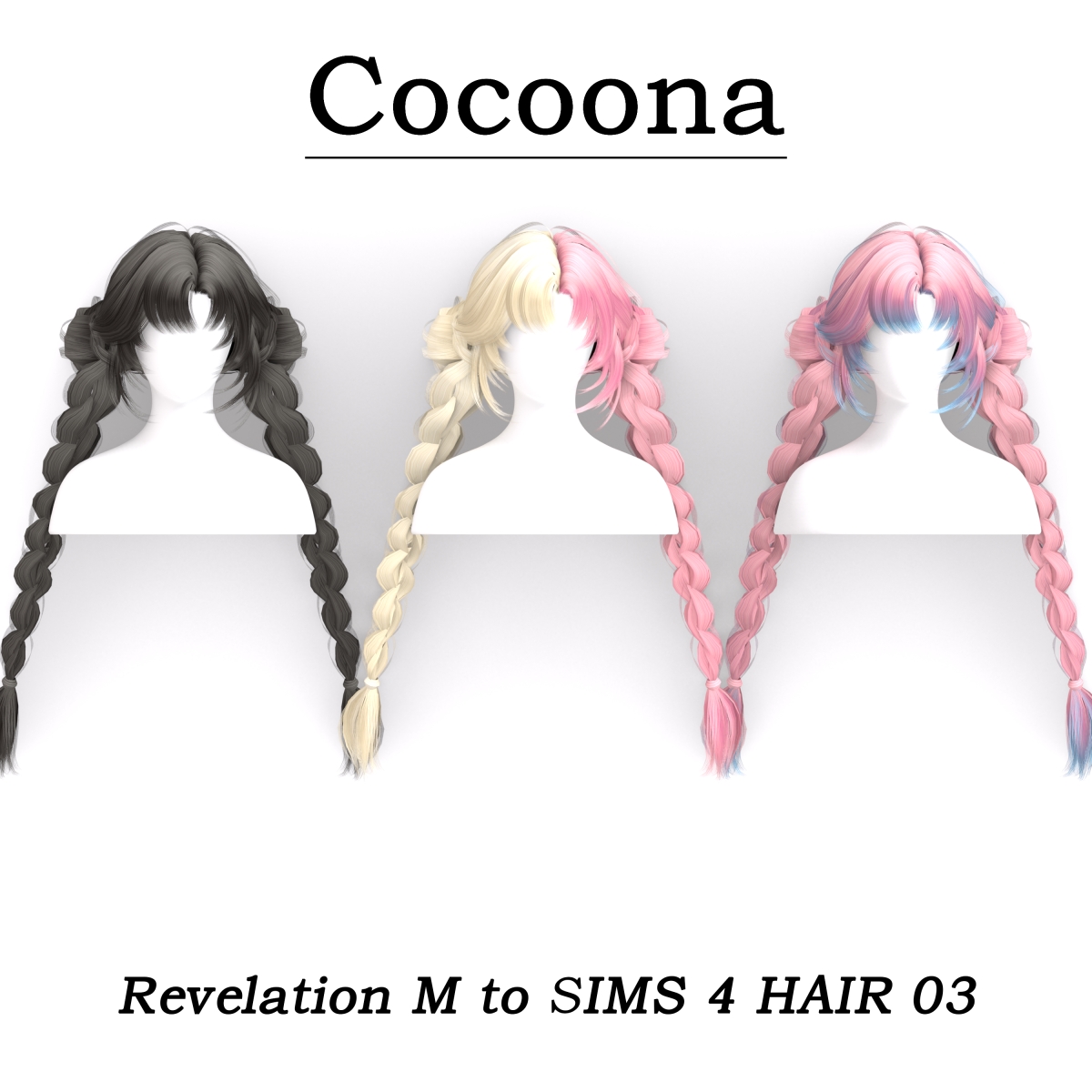 Alpha Cocoona_Revelation M to SIMS 4 HAIR 03 by simsfinds - The Sims 4 Custom Content