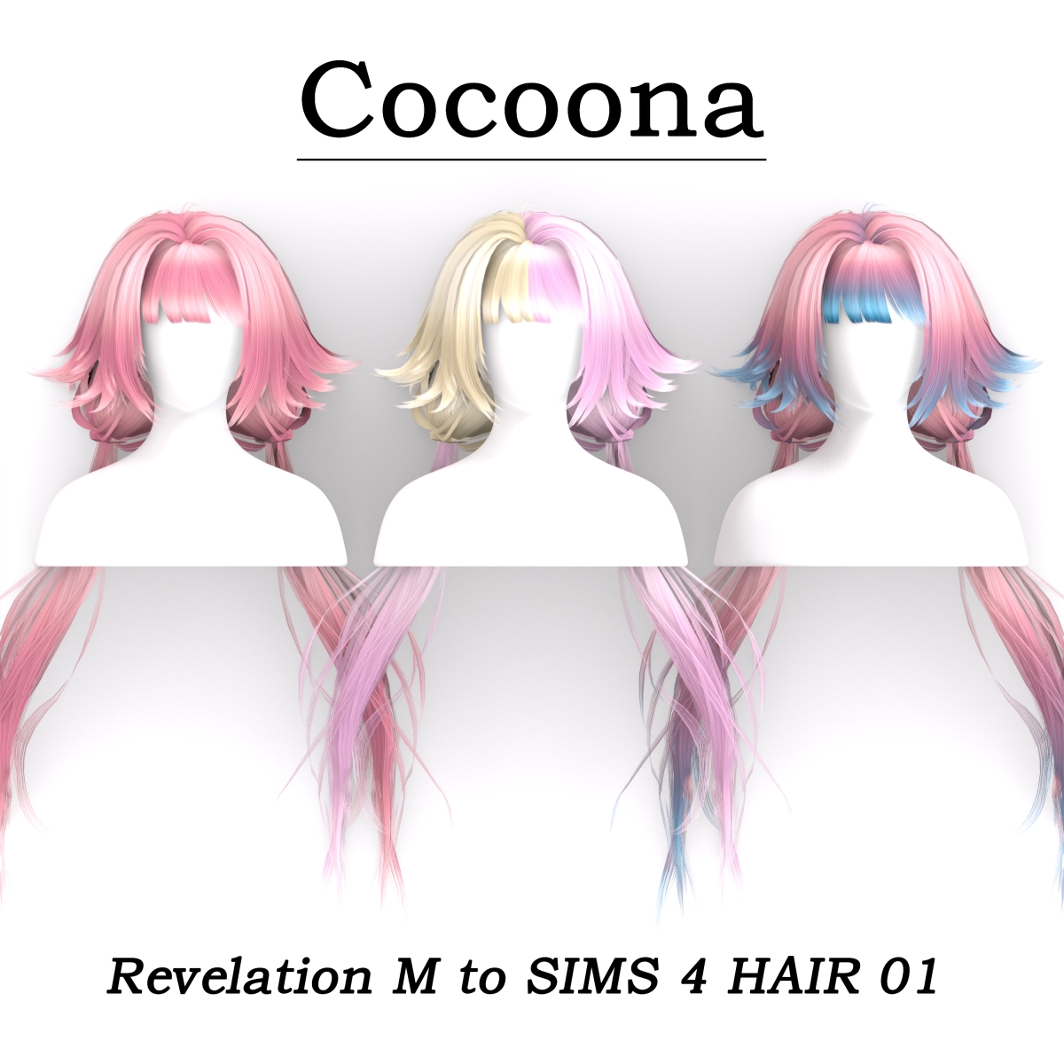 Alpha Cocoona_Revelation M to SIMS 4 HAIR 01 by simsfinds - The Sims 4 Custom Content