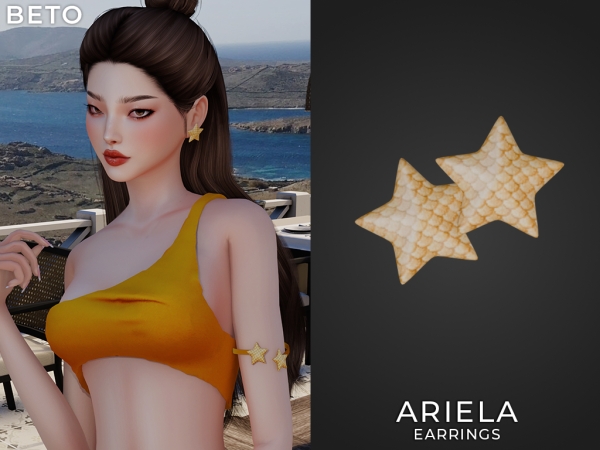 Alpha Ariela Earrings - The Sims 4 Custom Content