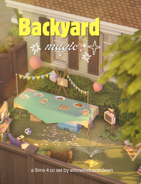Maxis Match Backyard Magic by simsfinds - The Sims 4 Custom Content
