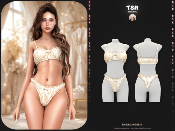 Alpha SET Bride Lingerie tr by busra - The Sims 4 Custom Content