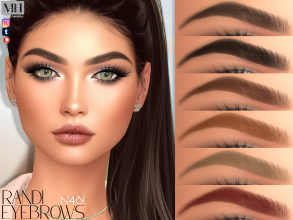 Alpha Randi Eyebrows - The Sims 4 Custom Content