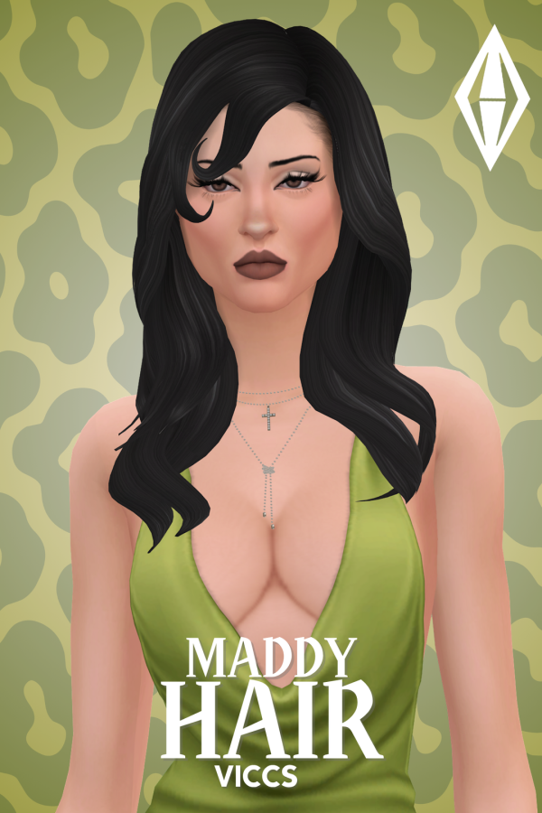 Maxis Match VICCS_MADDY HAIR (TEEN ELDER) by viccs - The Sims 4 Custom Content