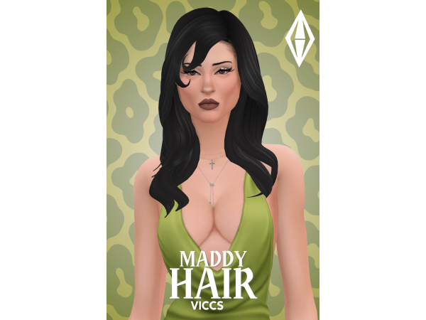Maxis Match VICCS_MADDY HAIR (TEEN ELDER) - The Sims 4 Custom Content