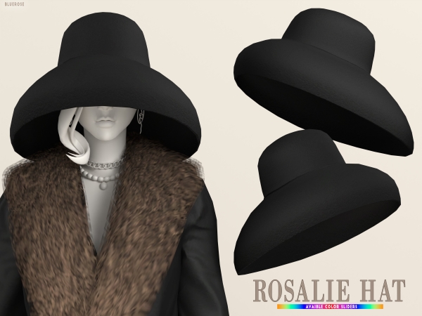 Mix Rosalie MobWife Hat brsims - The Sims 4 Custom Content