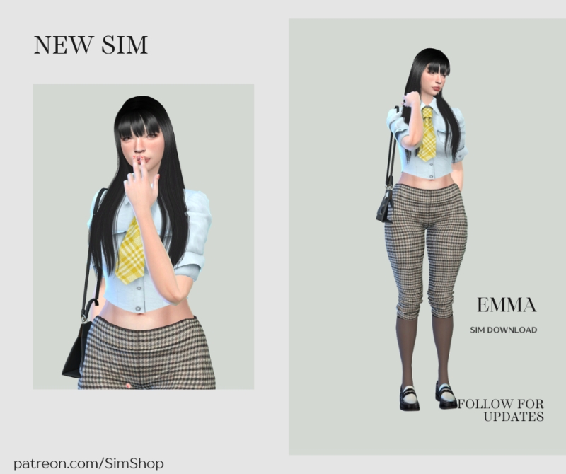 Alpha Emma Sun by simshop - The Sims 4 Custom Content