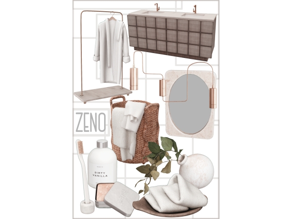 Alpha Zeno Bathroom - The Sims 4 Custom Content