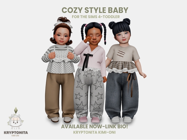 Mix Cozy Style Baby Toddler - The Sims 4 Custom Content