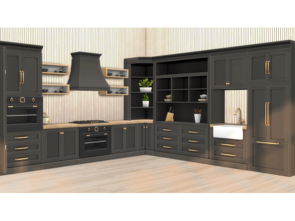 Maxis Match Modern Farm Kitchen Part 1 - The Sims 4 Custom Content
