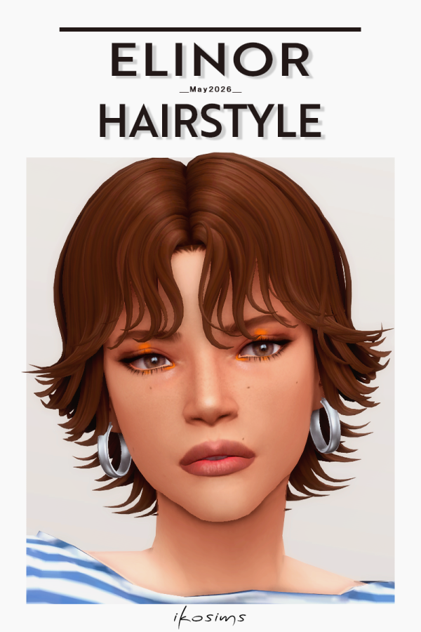 Maxis Match Elinor hair by simsfinds - The Sims 4 Custom Content