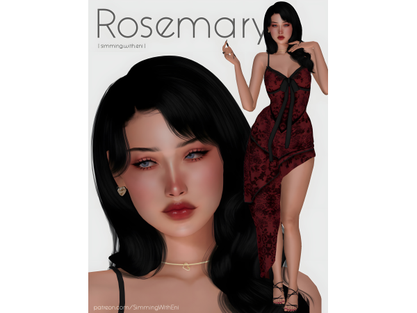 Alpha Rosemary Maeve by SimmingWithEni - The Sims 4 Custom Content