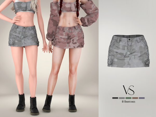 Alpha Eden Set Skirt - The Sims 4 Custom Content