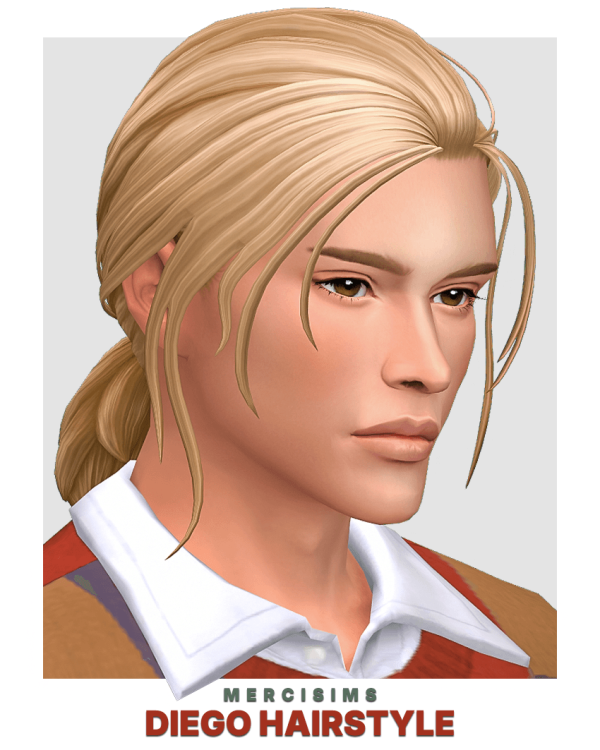 Maxis Match Diego Hairstyle by Mercisims - The Sims 4 Custom Content