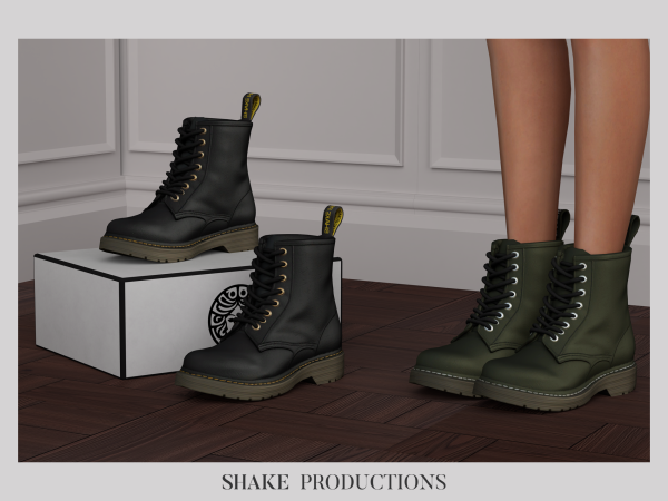 Alpha Eden Leather Boots - The Sims 4 Custom Content