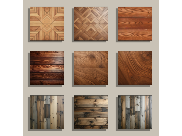 Alpha VERESK Wooden kitchen backsplash - The Sims 4 Custom Content