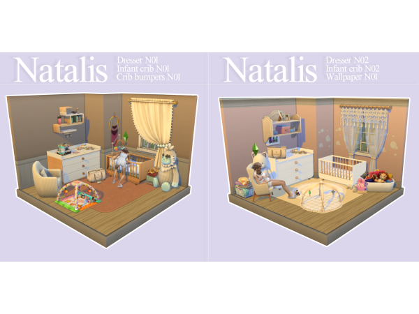 Maxis Match Infant Furniture Set February 2026 by Natalis - The Sims 4 Custom Content