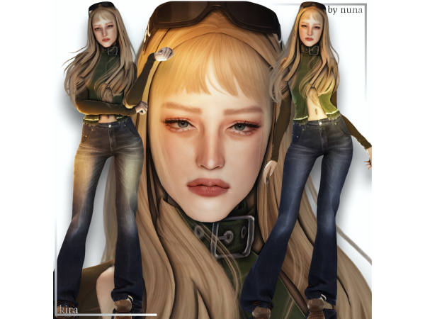 Alpha Kira by nuna_m00na - The Sims 4 Custom Content