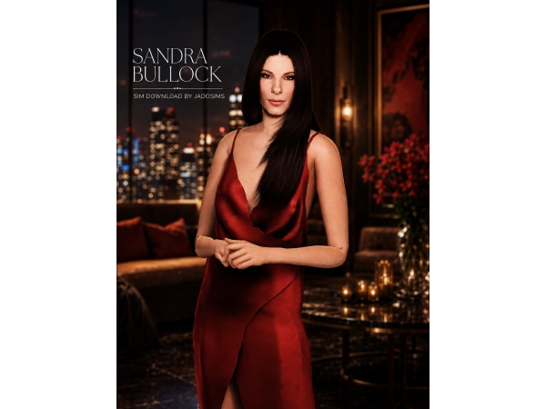 Alpha Sandra Bullock (Sim Download) - The Sims 4 Custom Content